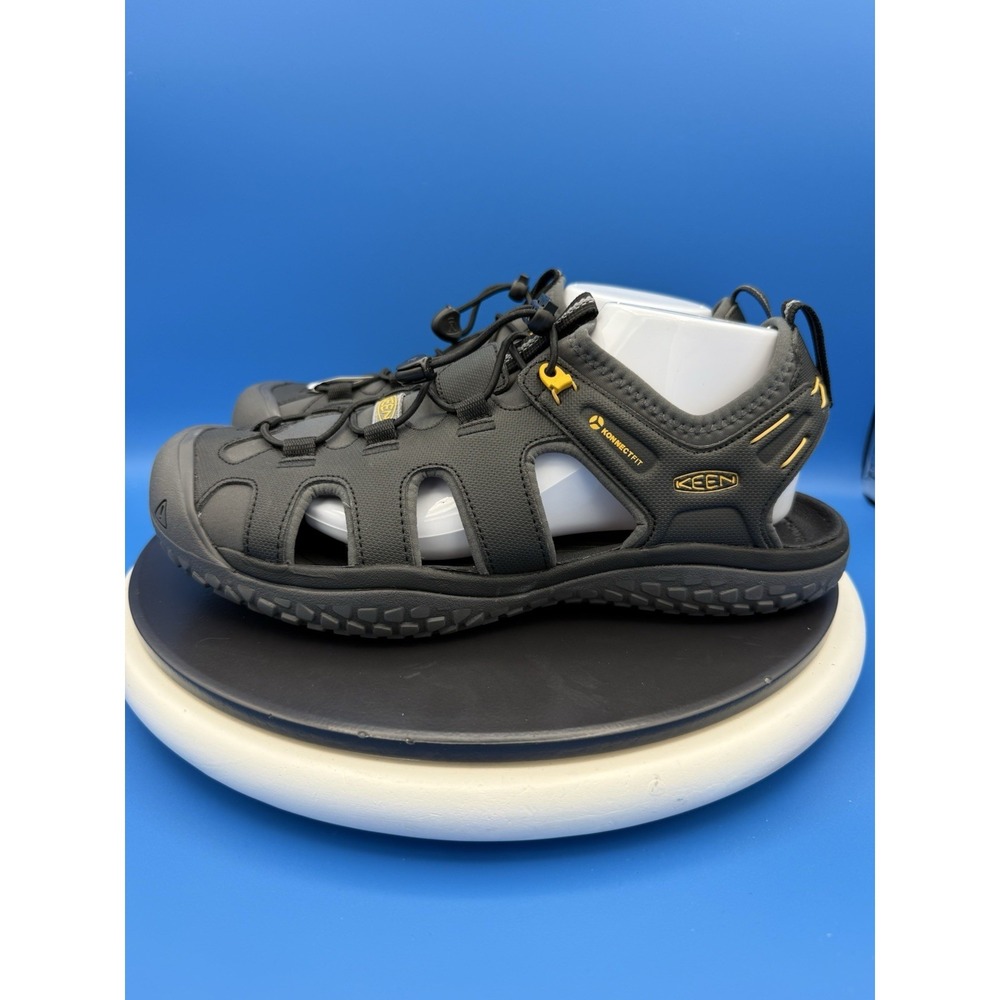 KEEN SOLR High Performance Sport Mens Size 10.5 Black Closed Toe Hiking Sandals